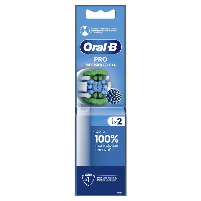 Oral-B Precision Clean Opzetborstels Wit 2 Stuks