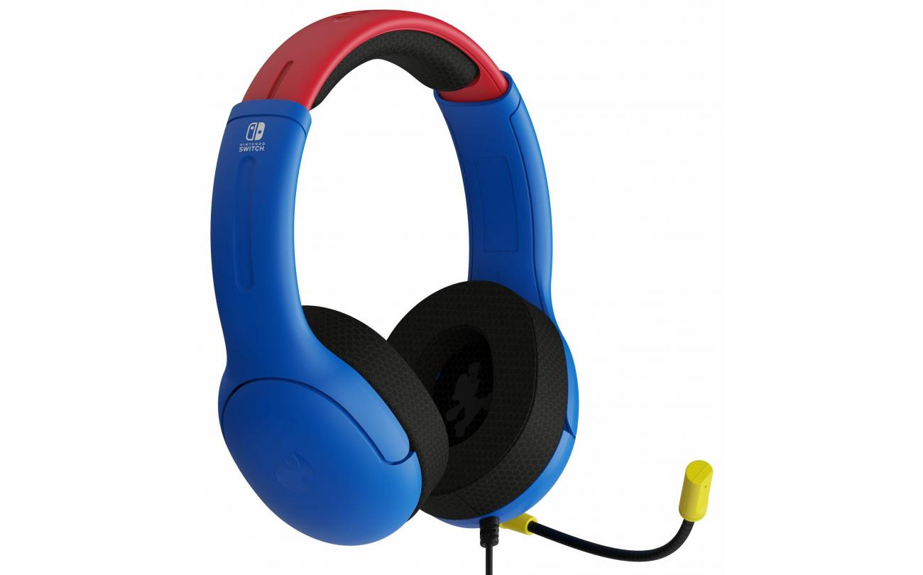 Switch PDP Super Mario Headset Blauw/Rood