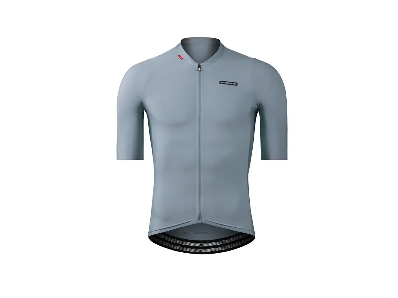 Etxeondo Alde Metalic Fietsshirt Korte Mouwen Parel Grijs Heren