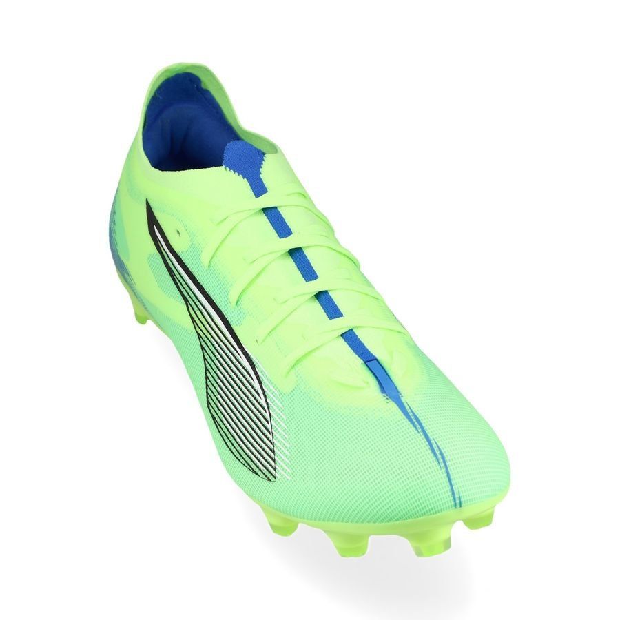 PUMA Ultra 5 Match FG/AG Lights Out - Fizzy Apple/Blanc/Bleu