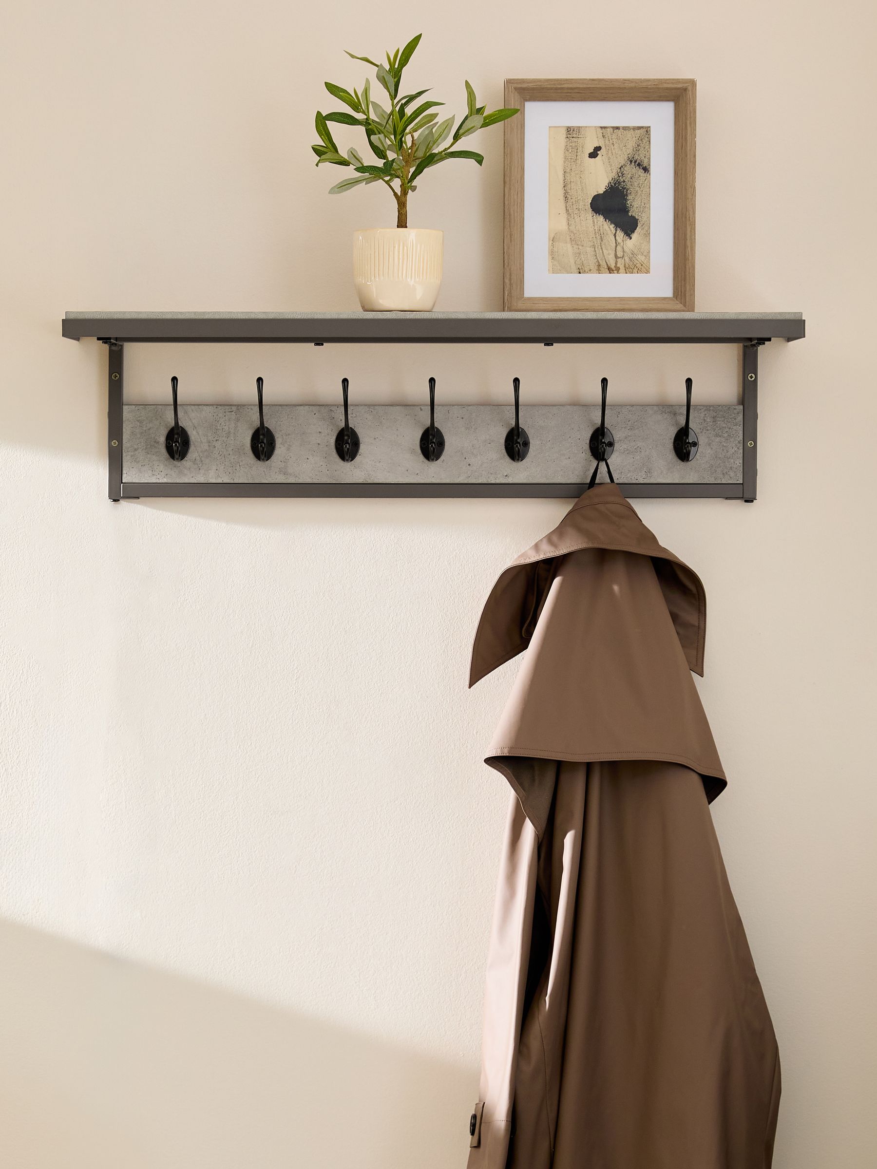 Concrete Look Coat Hooks