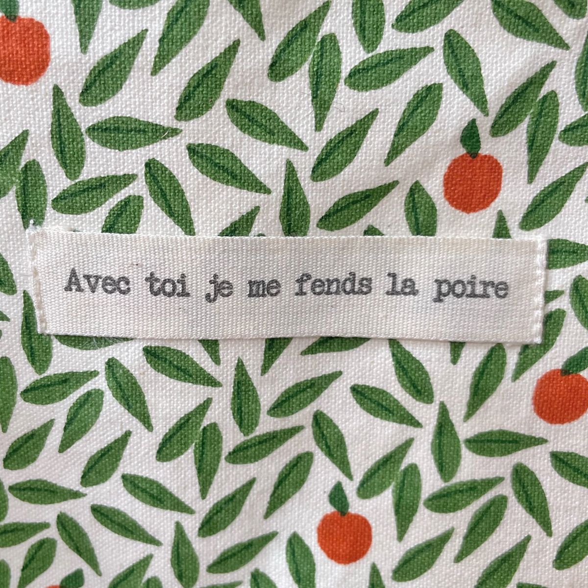 Sac tote bag réversible poire argile Jolie saison