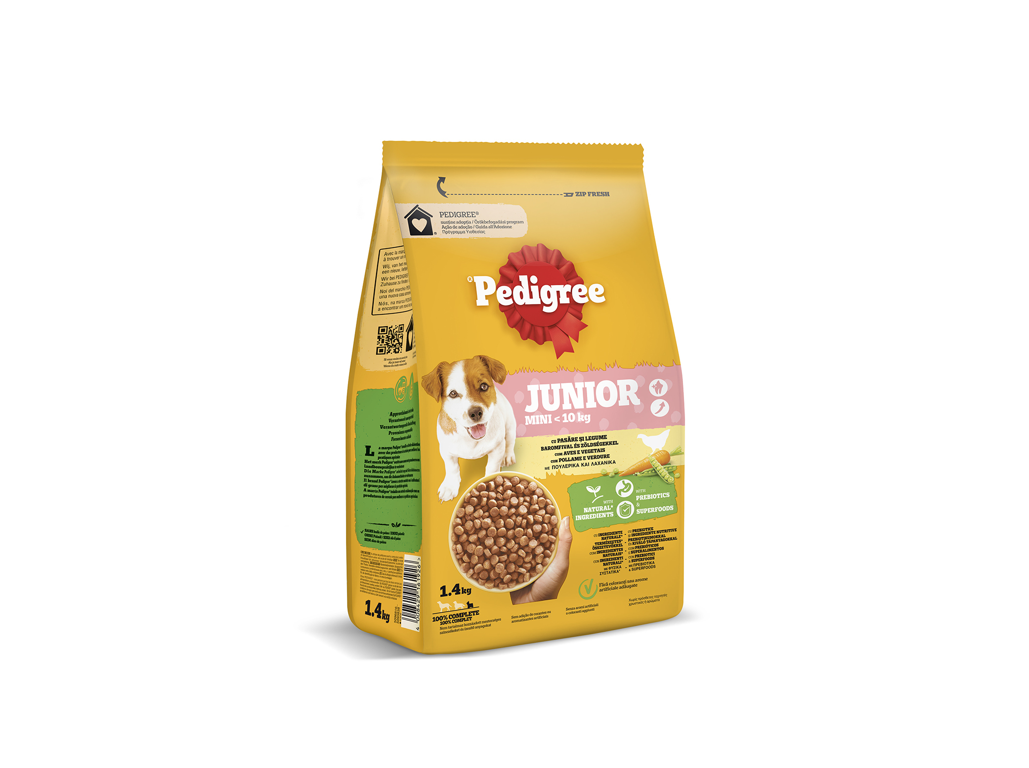 RAÇÃO CÃO PEDIGREE JÚNIOR MINI 1.4KG