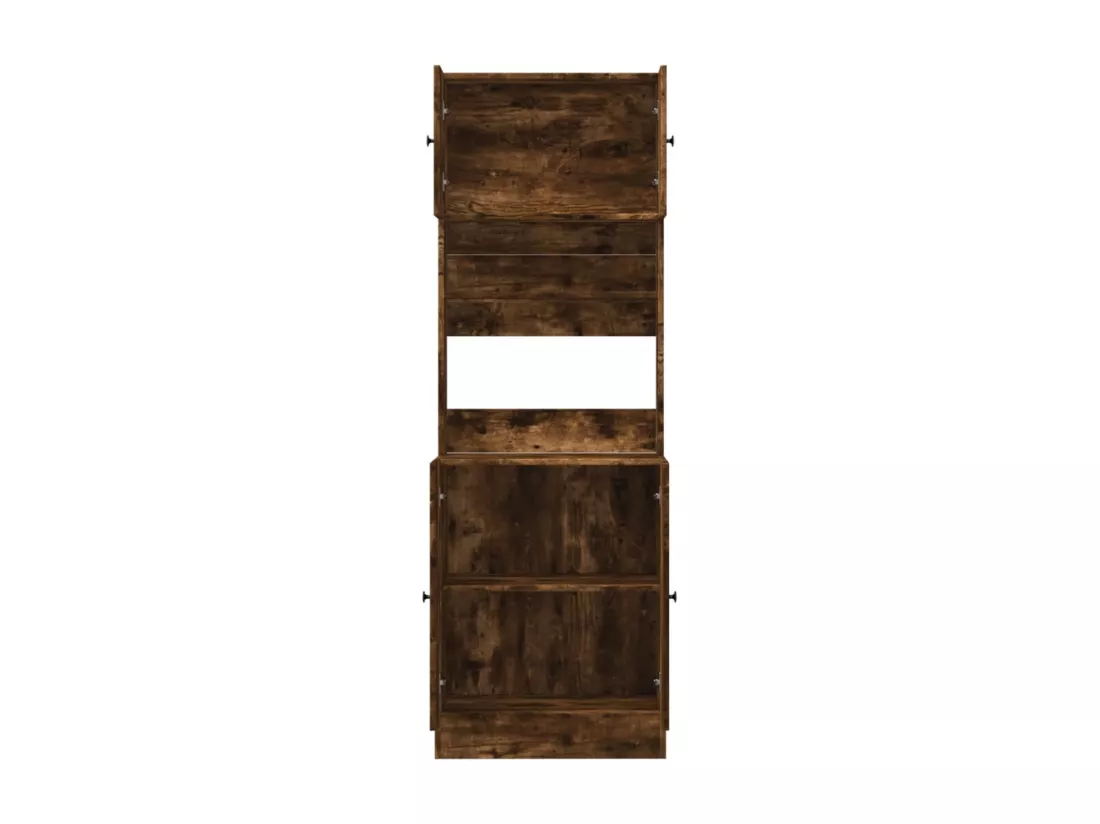 Armoire de cuisine chêne fumé 60x50x180 cm bois d'ingénierie