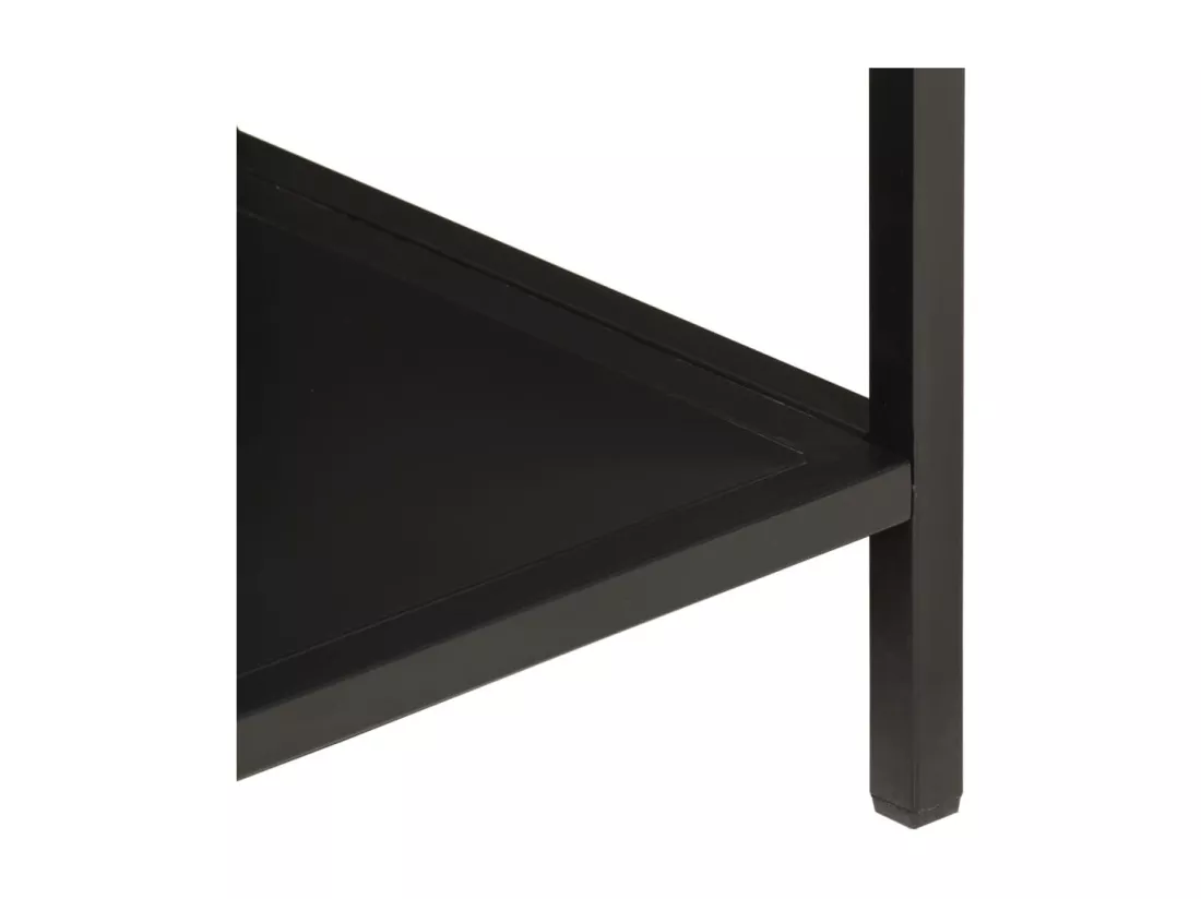 Porte-manteau 90x35x180 bois de manguier et fer