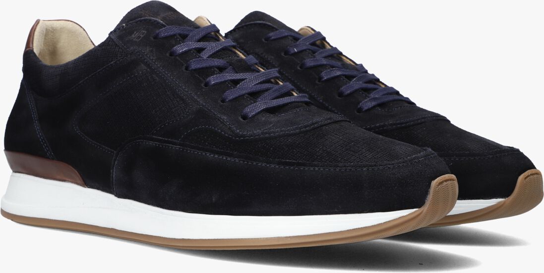 blauwe van bommel lage sneakers sbm-10020 libra