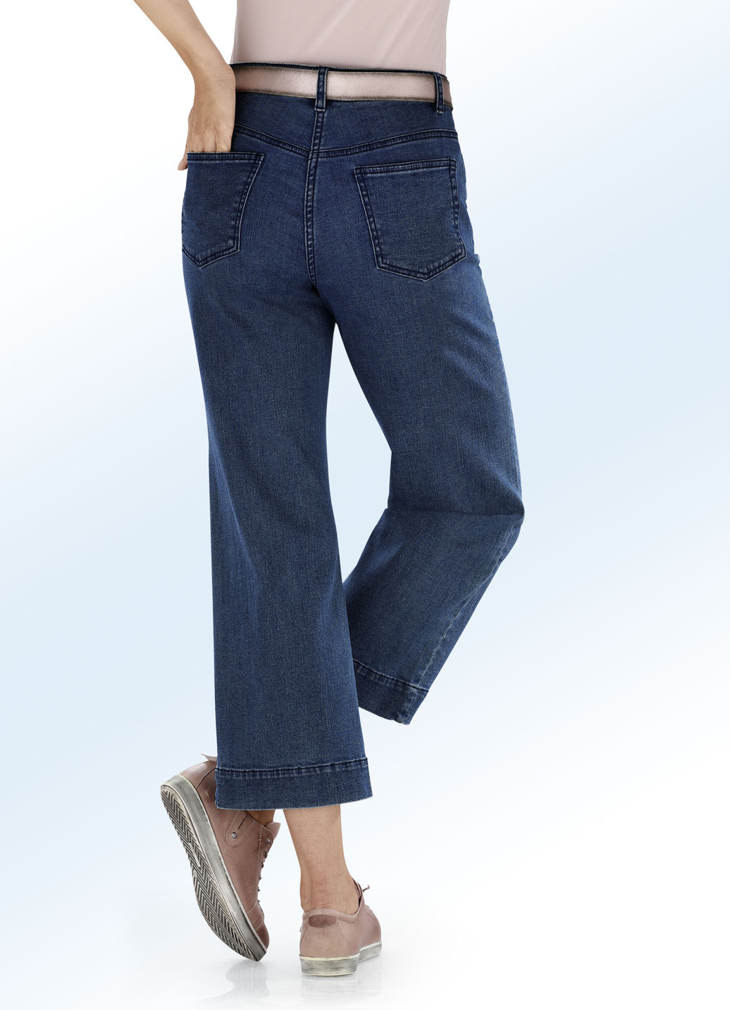 Jeans-Culotte in 5-Pocket-Form
