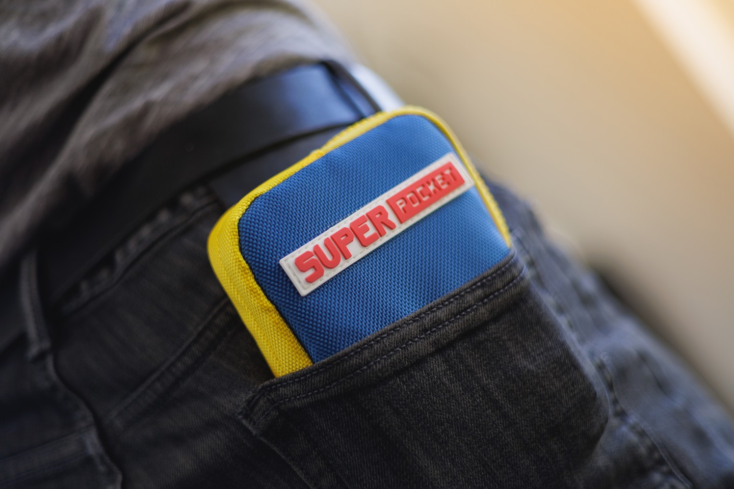 Blaze Evercade Hmt Super Pocket Fabric Case - Blue/Yellow- BLAZE TAB Plus