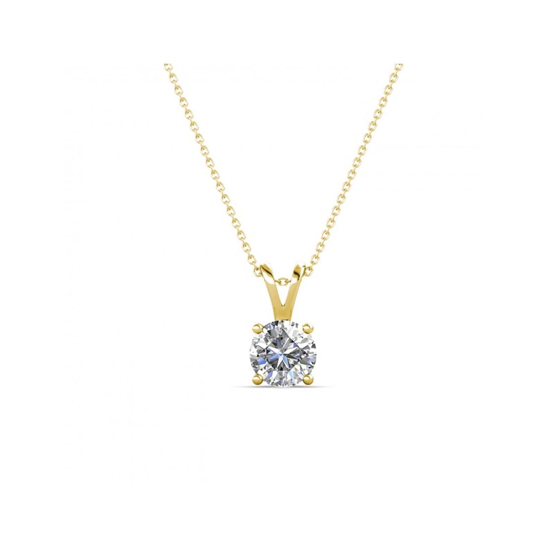 Pendentif Vernice Stone - Doré et Cristal