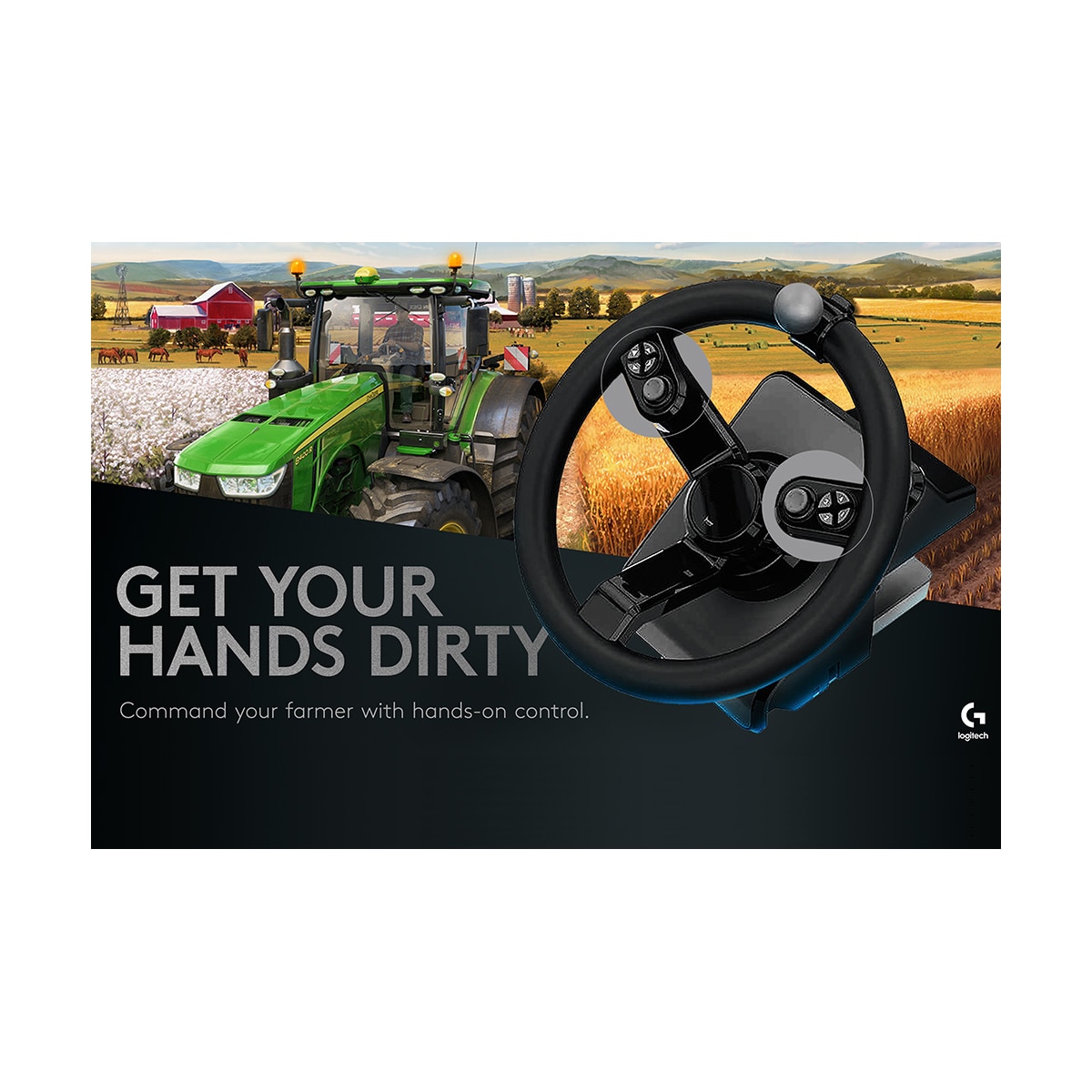 Logitech G Saitek Farming Simulator kontrollsystem (til PC)