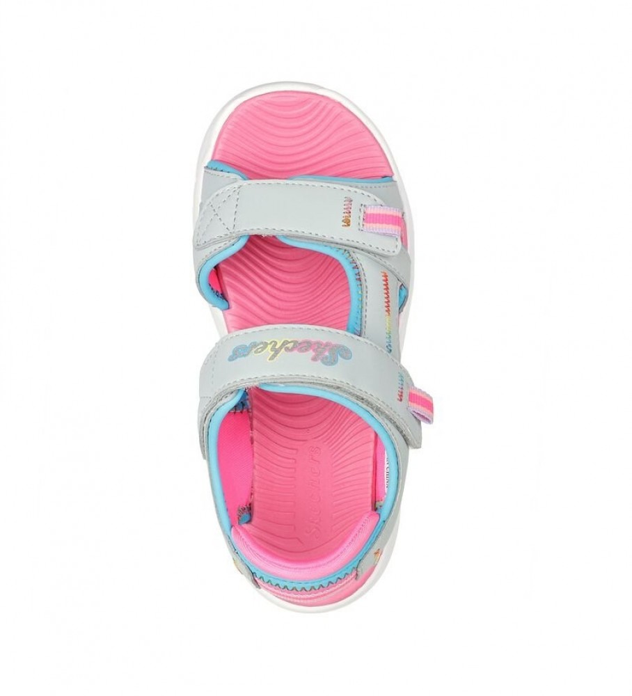 Sandálias Skechers Flex Splash cinza
