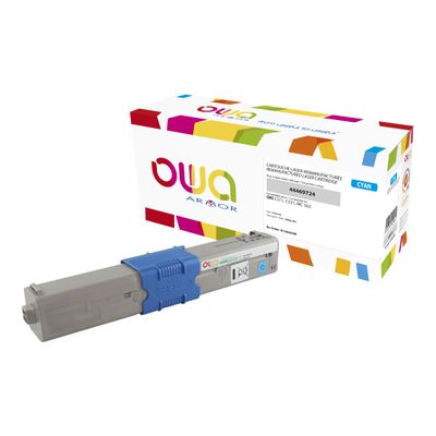 Cartouche laser compatible OKI 44469724 - cyan - Owa K15683OW