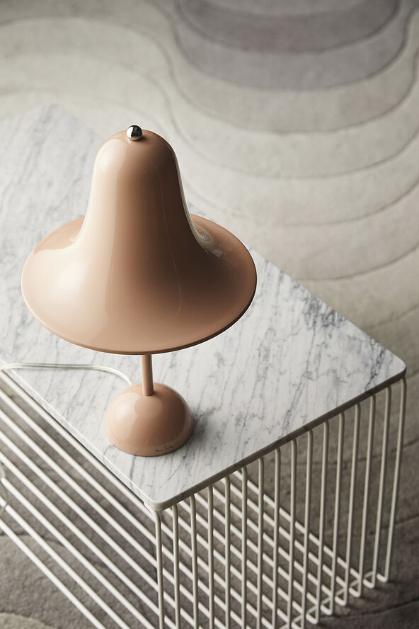 Verpan Pantop Ø23 Portable Table Lamp Dusty rose