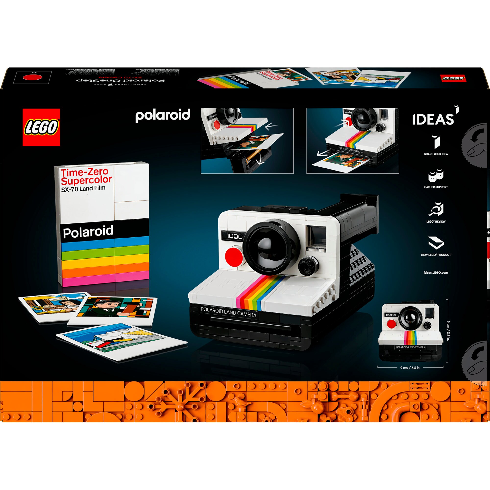 LEGO Konstruktionsspielzeug Ideas Polaroid OneStep SX-70 Sofortbildkamera