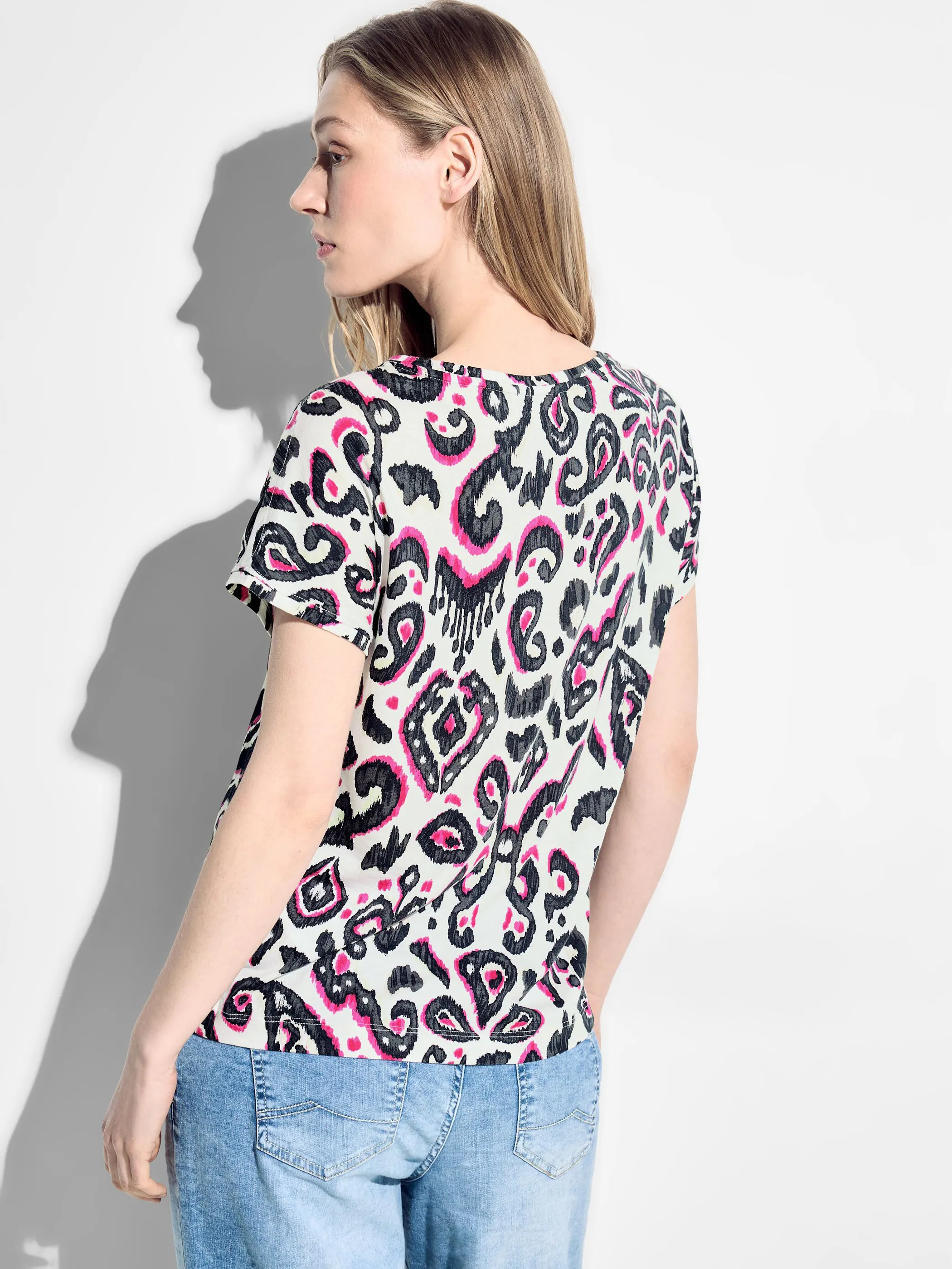 Damen Shirt mit Alloverprint