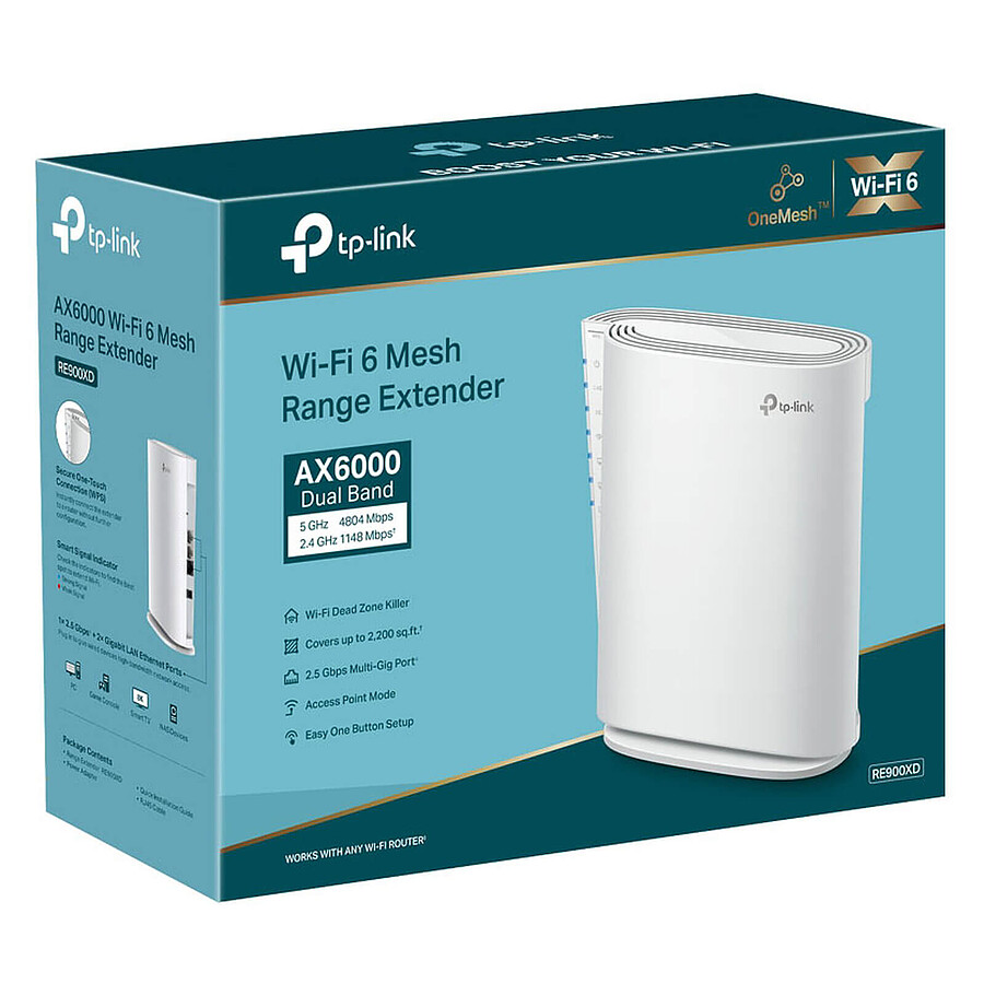 TP-Link RE900XD - Répéteur WiFi 6 Mesh AX6000