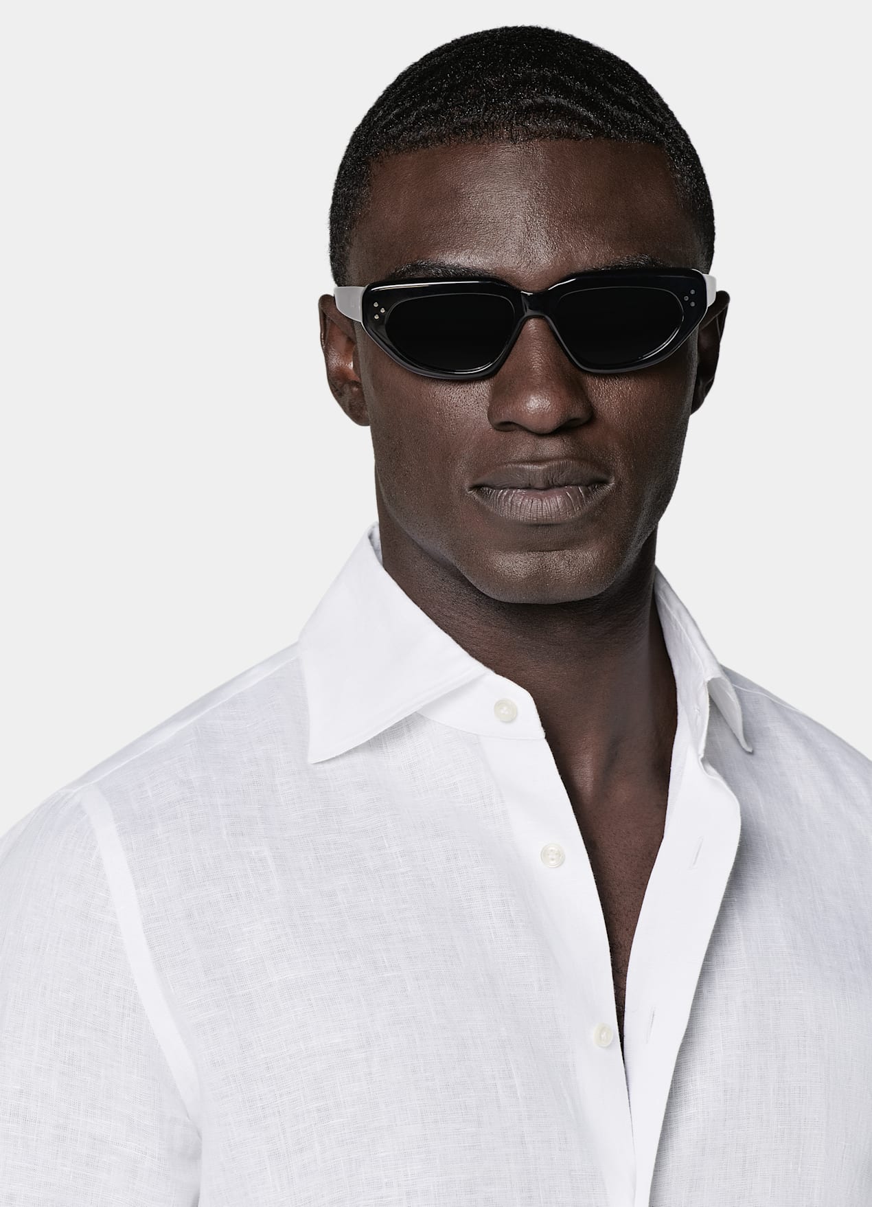 Chemise coupe ajustée blanche