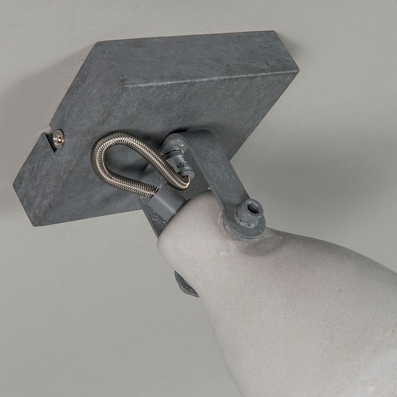 Industriële spot grijs beton 1-lichts - Creto