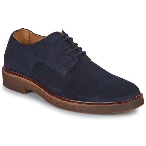 Selected - SLHLUKE SUEDE DERBY - Marine