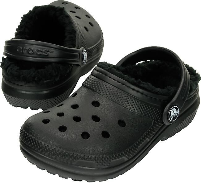 CROCS - CHAUSSONS CLASSIC LINED CLOG KID BLACK