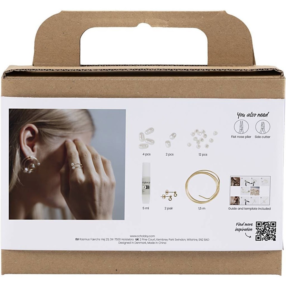 Mini DIY Kit - Smykker - Øreringe Med Wire