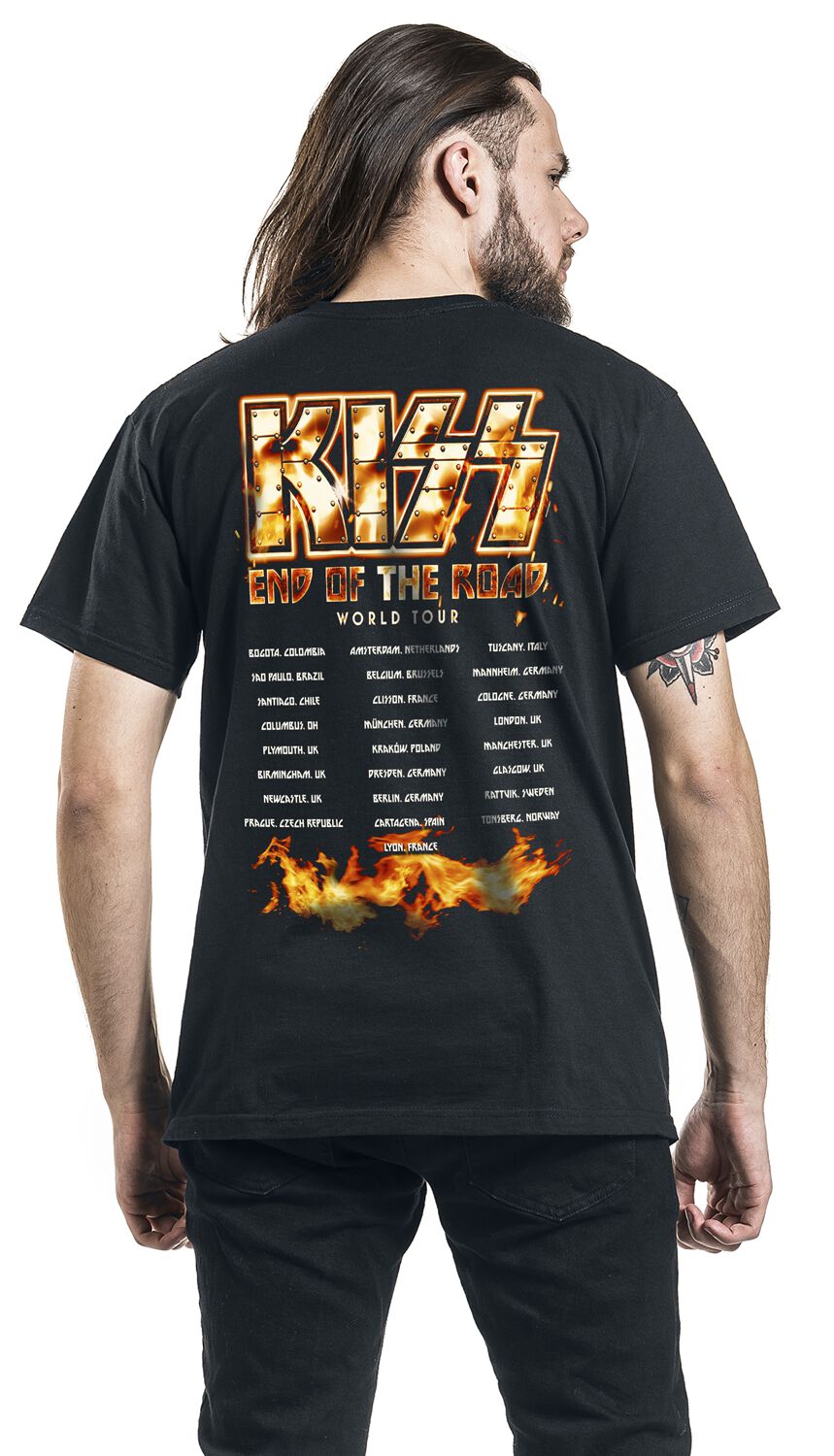 EOTR Tour 2023 On Fire | Kiss T-Shirt Manches courtes