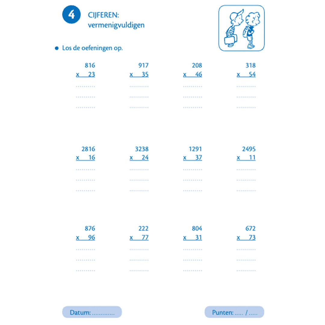 Uitgeverij deltas oefenblaadjes - naar groep 7