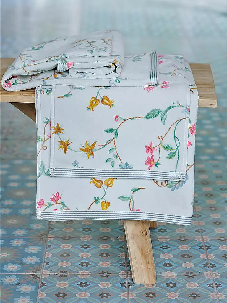 PIP STUDIO Gästetuch LES FLEURS 30x50cm Weiss weiss