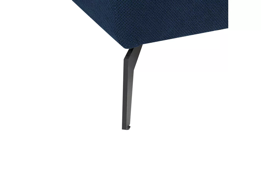 Chaise longue en tissu bleu CHARMES