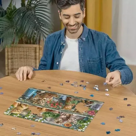 Ravensburger Puzzle - Katzen im Regal, 500 Teile
