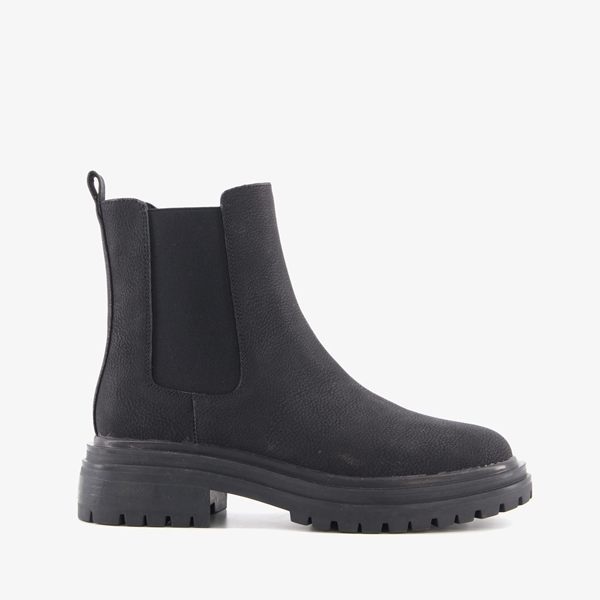 Blue Box lage dames chelsea boots zwart