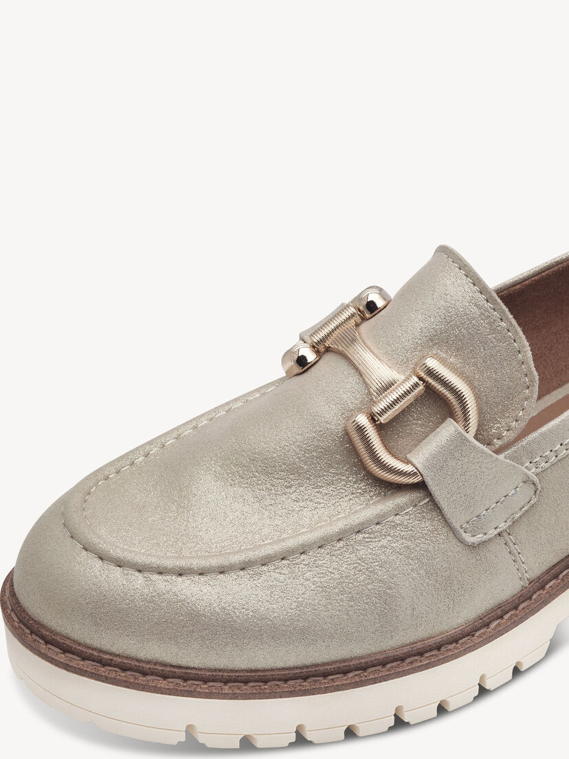 Leren Instappers - beige