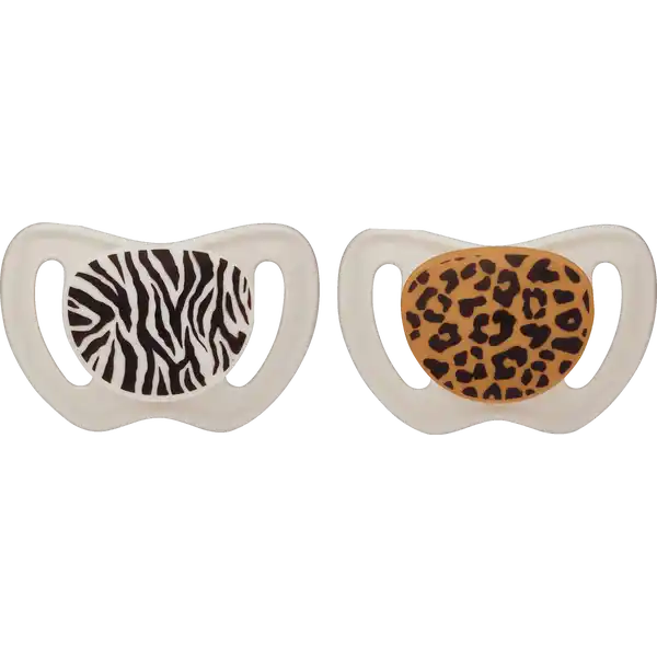 Beruhigungssauger Der Anatomische Zebra & Leopard 3-18 Monate