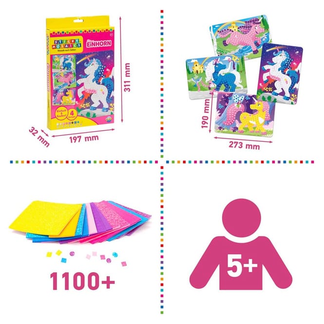 Sticky Mosaics Sparkling Unicorns