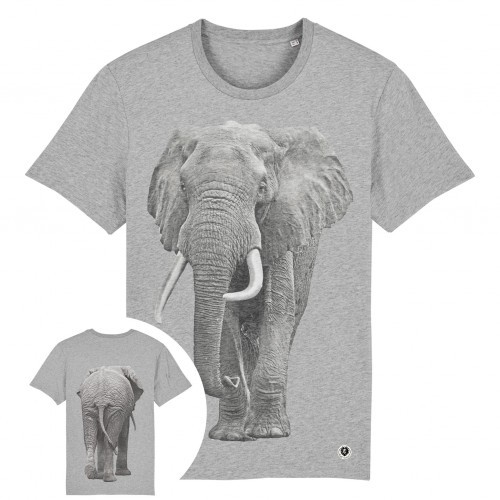 Camiseta Elephant Back, Cinza