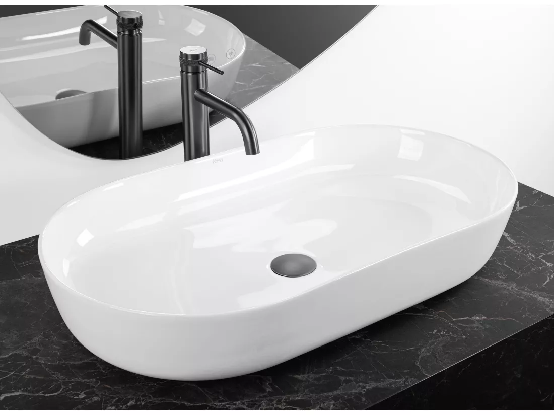 Vasque À Poser Rea Cleo 71 White