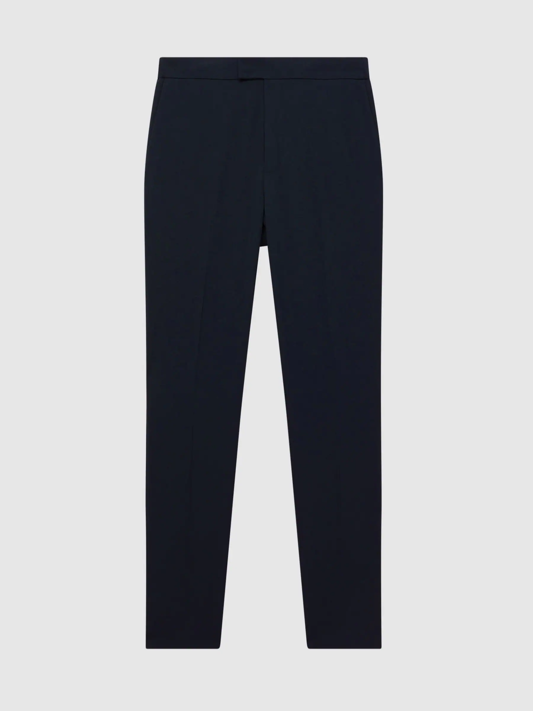 Marineblauw - Reiss Found stretchy slim fit broeken met trekkoord