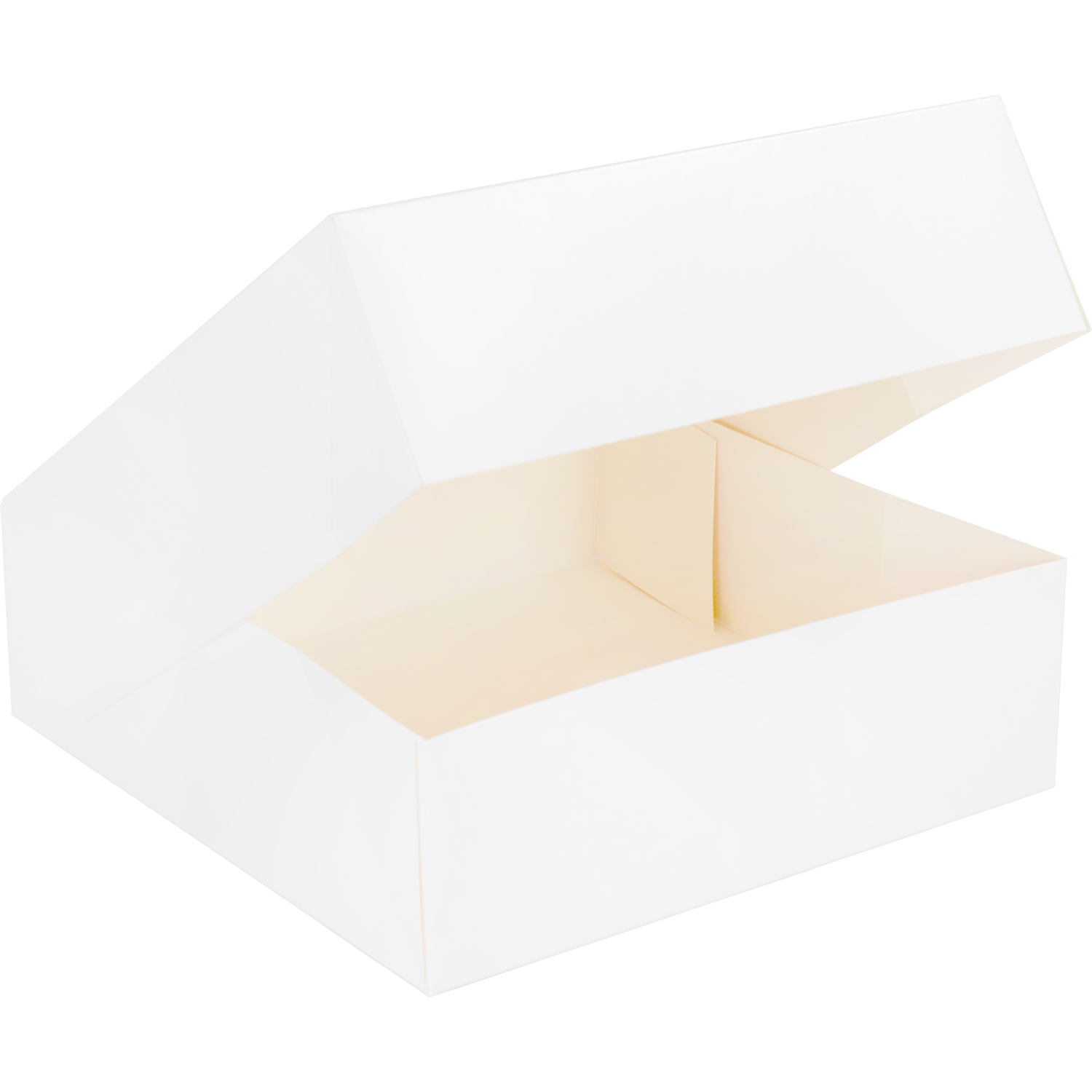 Gebaksdoos, karton, 25x25x8cm, wit