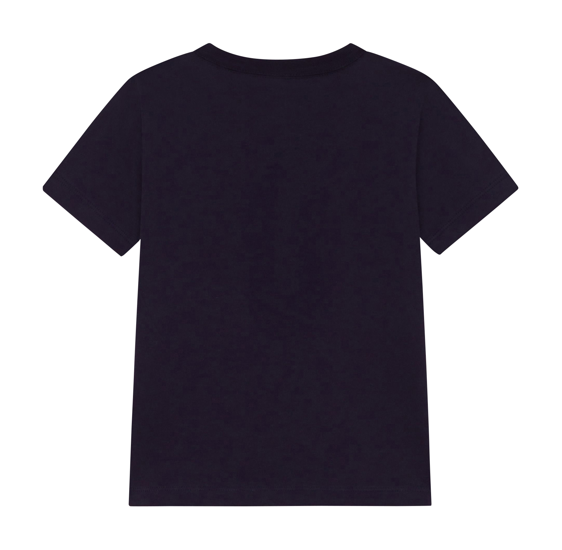 Tee-shirt col rond en coton | Bleu