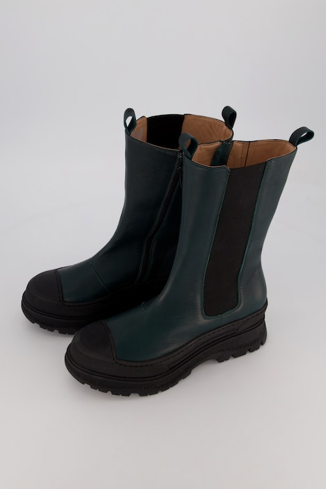 Chelsea-Boots, Elastikeinsatz, Reißverschluss, Weite H