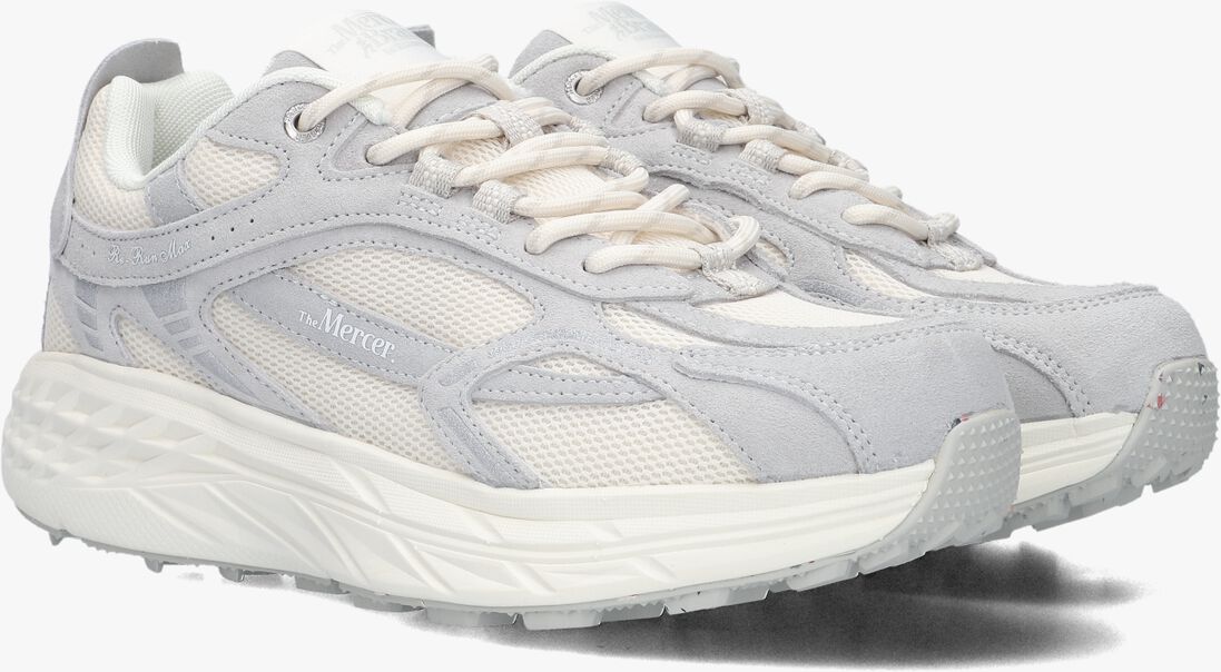 grijze mercer amsterdam lage sneakers the re-run max suede