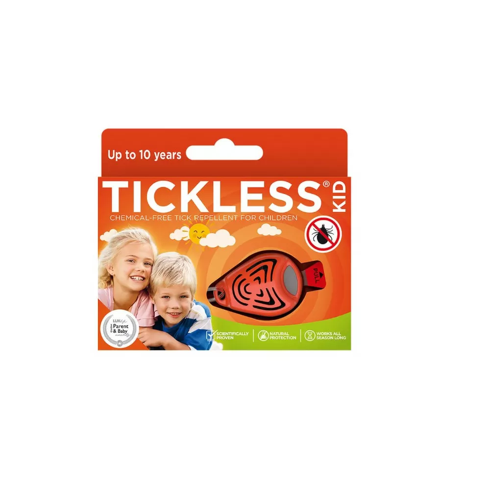 Tickless flåtbeskyttelse til børn - orange