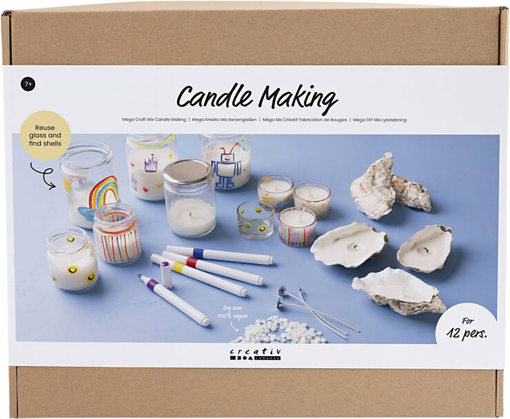 Creativ Company Mega DIY Mix Lysstøbning , Lysglas