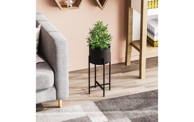Blumenständer »Wallxpert 23 cm/48 cm, Schwarz«