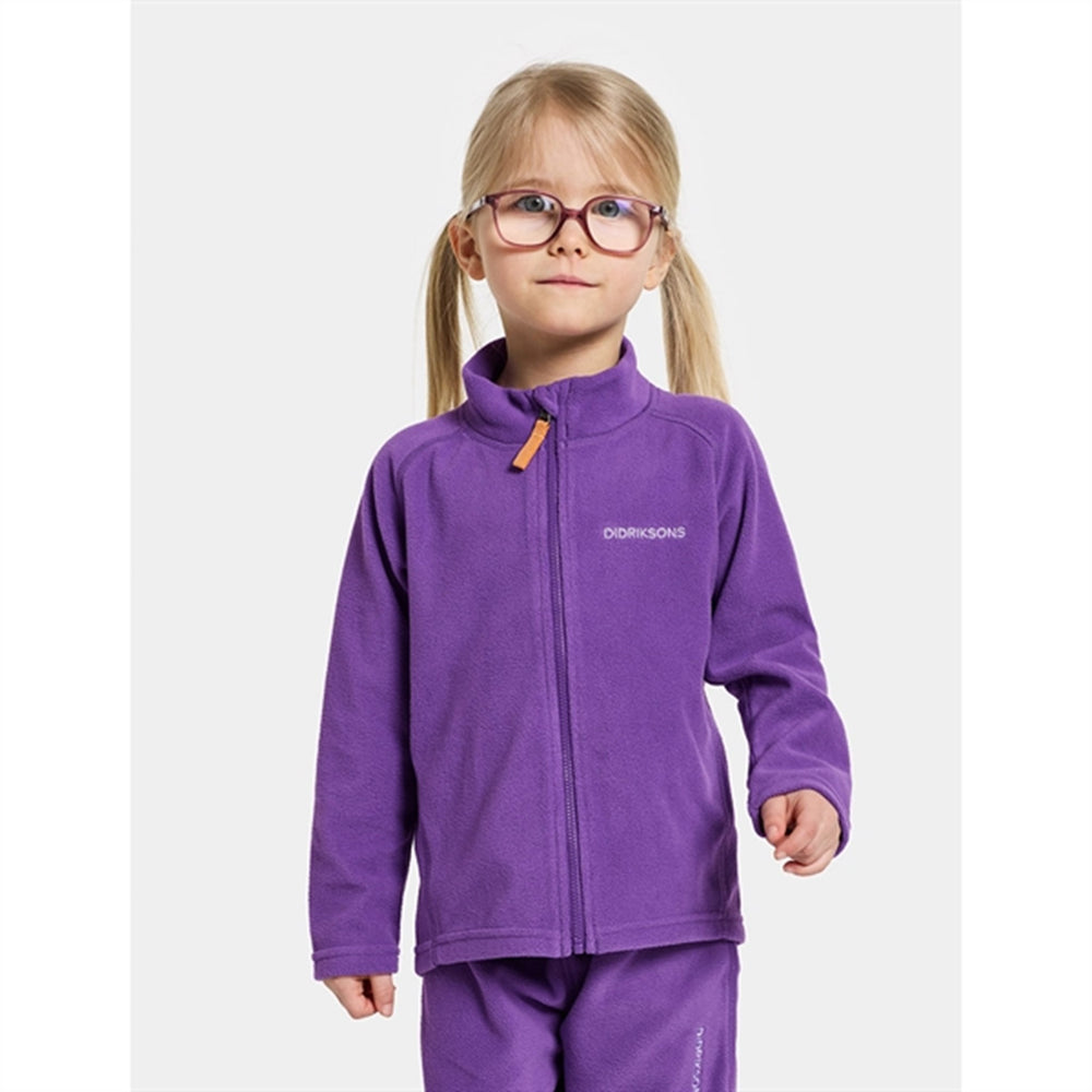 Disco Purple Monte Kids Fleece Jakke 10