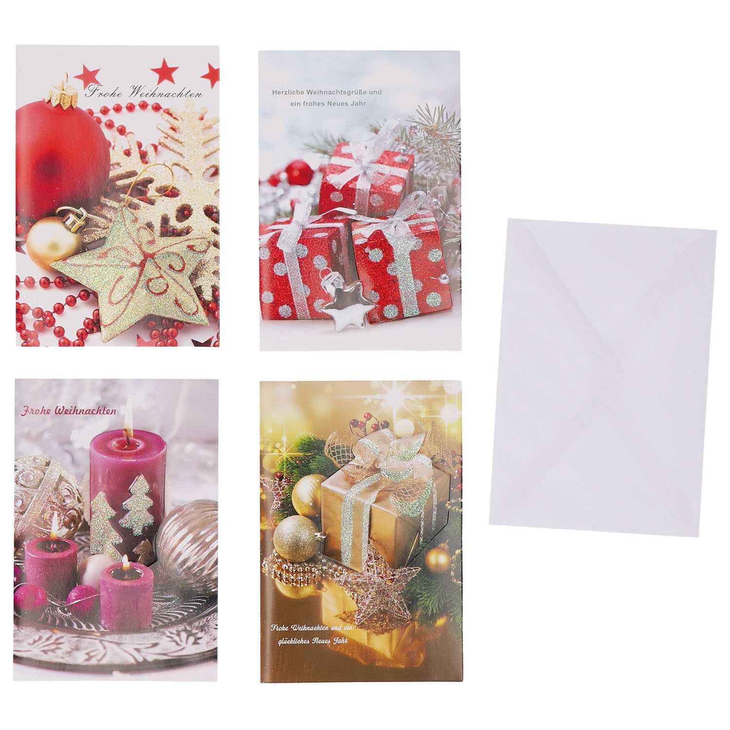 Grußkarten 10er Box Weihnachten Handmade