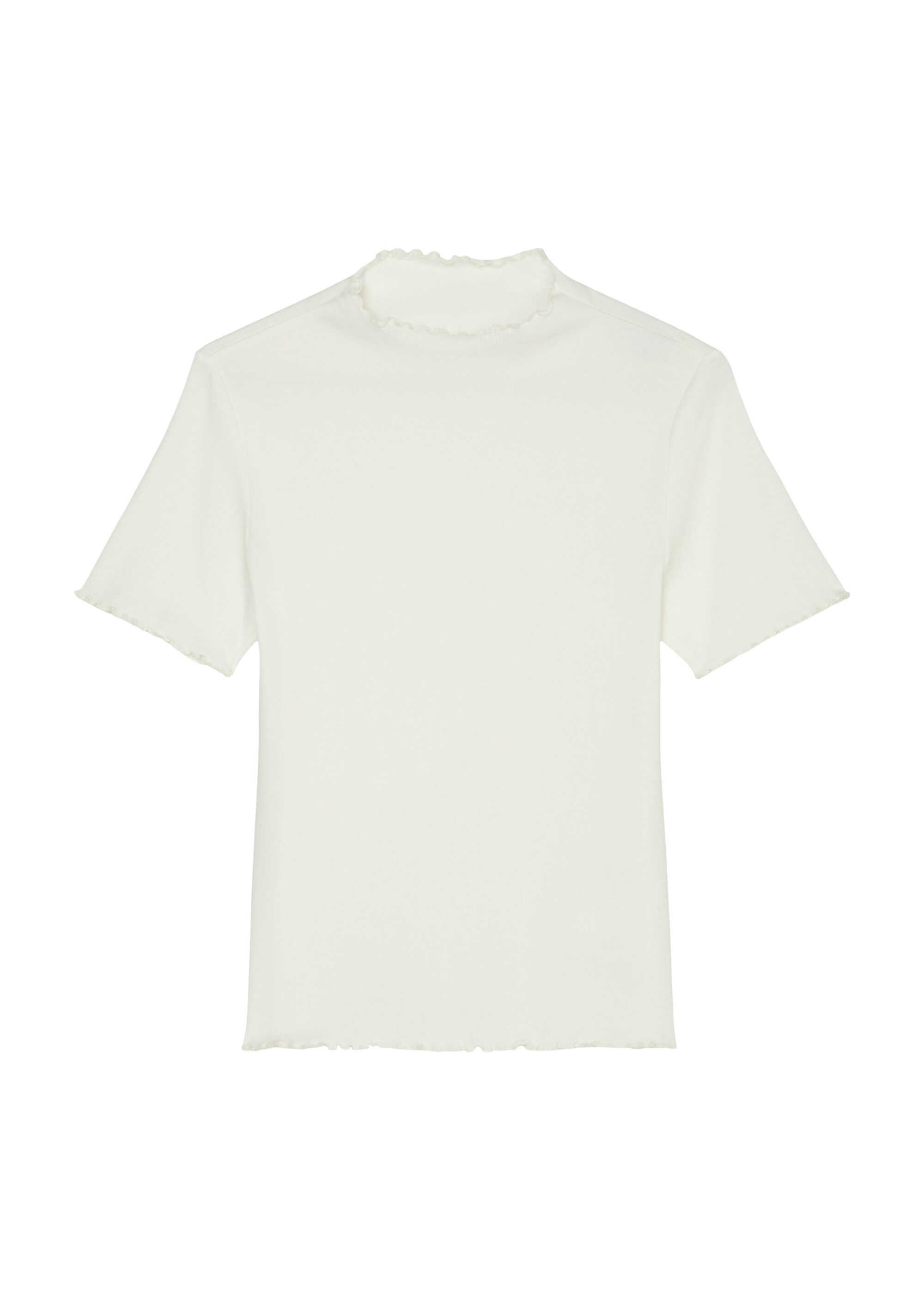 Ripp-T-Shirt slim aus Organic-Cotton-Stretch