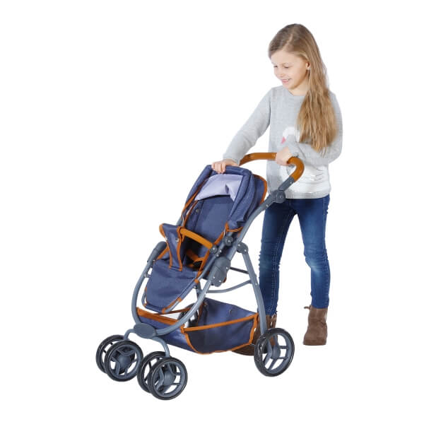 Puppenwagen Coco - dark blue