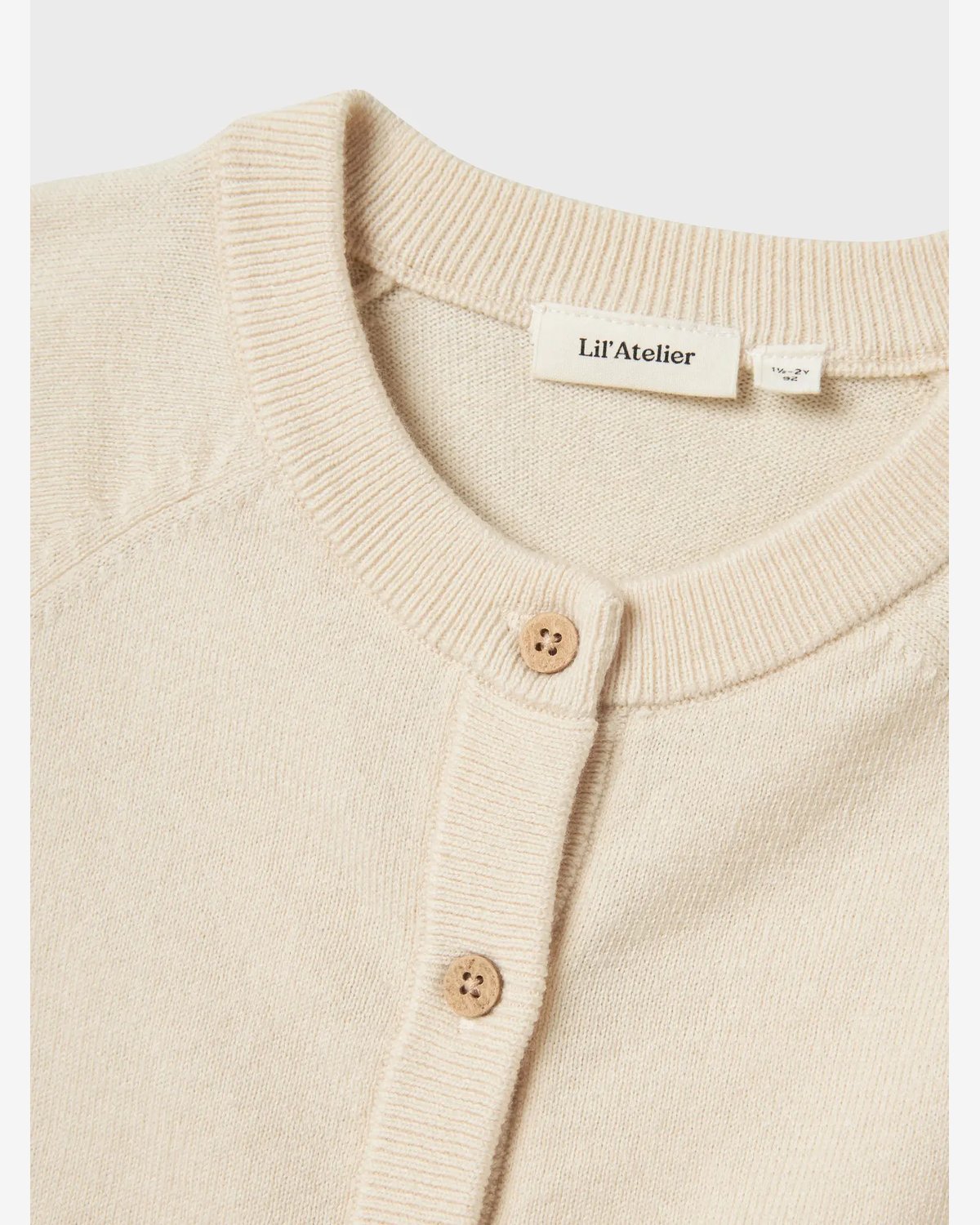 Cardigan i Ull – Turtledove Melange