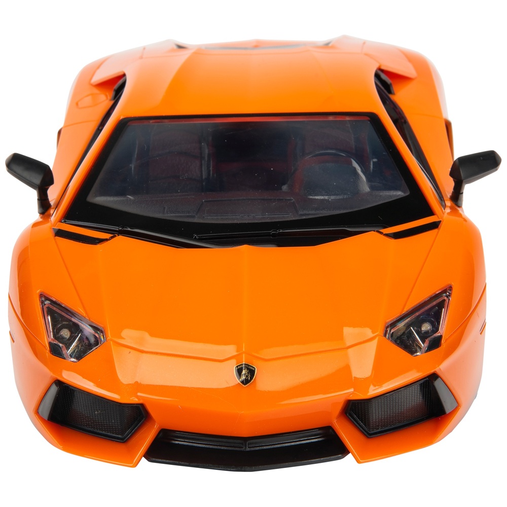 Ferngesteuertes Lamborghini Aventador Coupé im Maßstab 1:14, orangefarbenes Auto